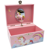 GICO Spielzeug-Arztkoffer Spieluhr Schmuckkästchen Mädchen Schmuckbox pink, Einhorn 92059