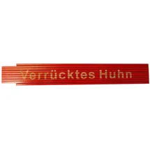 Heka Zollstock Verrücktes Huhn 2 m, rot