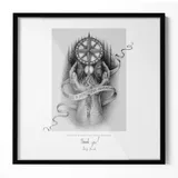 Tulup Bilderrahmen Kunststoff Schwarz 50x50 cm 3er Set