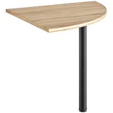 Gami Tischelement "MAMBO", grau (eiche sonoma, grau, eiche sonoma), B:80cm H:74cm T:80cm, Tische, Schreibtischplatte, Bindungswinkel 90