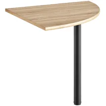 Gami Tischelement "MAMBO", grau (eiche sonoma, grau, eiche sonoma), B:80cm H:74cm T:80cm, Tische, Schreibtischplatte, Bindungswinkel 90