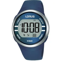 Chronograph LORUS, blau, Armbanduhren, Damen, Armbanduhr, Quarzuhr, Damenuhr, Herrenuhr, Stoppfunktion, Datum