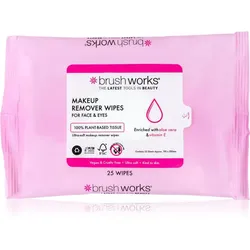 Brushworks Makeup Remover Wipes Make-up-Entfernungstücher 25 St.