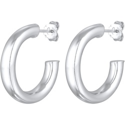 Elli PREMIUM Creolen Halbcreolen Ohrstecker 925 Silber Damen 