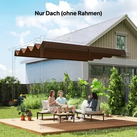 Outsunny Ersatzdach 1 Stück 2,86 x 2,45 x 0,23 m Beige