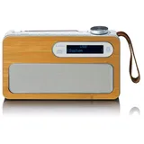 Lenco PDR-040EF - Tragbares DAB+ Radio mit Bluetooth® 5.0 und Uhr und Weckfunkti