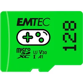 Emtec GAMING R100/W50 microSDXC 128GB, UHS-I U3, A1, Class 10 (ECMSDM128GXCU3G)