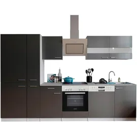 Respekta Küchenzeile Malia 310 cm Grau