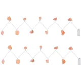 GLOBO LED Lichterkette Salzkristalle 165x4x4 cm Warmweiß
