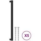 vidaXL Möbelgriffe 5 Stk. Schwarz 320 mm Edelstahl