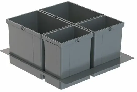 Pullboy Versa 265 S/600-4, Abfallsammelsystem, oriongrau, H 265 mm 8011717