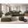 sit&more Ecksofa SIT & MORE "Cadabra L-Form", grün (olive), B:356cm H:80cm T:292cm, Samtoptik (100% Polyester);Soft clean (98% Polyester, 2% Polyamid);Struktur fein (100% Polyester), Sofas, Ecksofa, Breite 356 cm, mit Sitztiefenverstellung