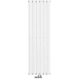 EMKE Flachheizkörper 1600 x 460 mm 850 W weiß Mittelventil