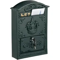 Relaxdays Vintage grün inkl. Zeitungsfach