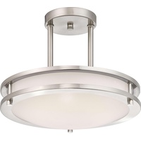 WESTINGHOUSE Dimmbare LED Deckenleuchte Lauderdale 30 cm Nickel