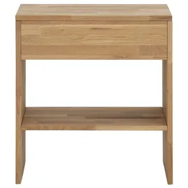 Home Affaire Nachttisch HOME AFFAIRE "Cavan", grau (steel, natur, natur), B:60cm H:65,5cm T:42cm, Tische, Nachttisch, passend zur Boxspringbett-Serie Cavan