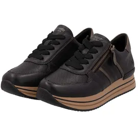 REMONTE Damen D1318 Sneaker, Schwarz, 40 EU
