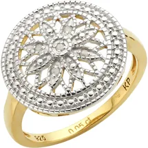 Diamonds by Ellen K. Silber 925 vergoldet mit 5x Diamant zus. 0,05ct.