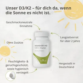 Vitacare Vitamin D3 + K2 Depot Tabletten 180 St.