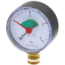 Sanicomfort Heizungsmanometer 3/8 Zoll 0-4 Bar Anschluss unten