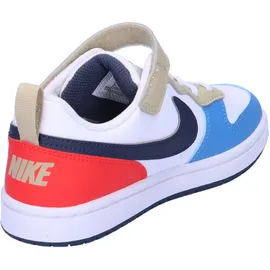 Nike Court Borough Low Recraft Kids White/Thunder Blue/Light Crimson 28