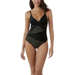 Badeanzug Alira Shaping One Piece Damen - Schwarz 2XS