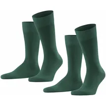 Falke Happy Double Pack Socken 2er Pack Dunkelgrün 47-50
