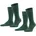 Double Pack Socken Pack Dunkelgrün 47-50