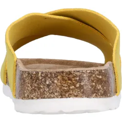 Sandale CRUZ "Musoni", Damen, Gr. 36, gelb, Leder, feminin, Schuhe Pantolette Schlappen Sommerschuh, mit Style und Komfort