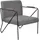 Hofmann Living And More Sessel, grau, B:64cm H:77cm T:76cm, 100% polyester, HOFMANN LIVING AND MORE, Sessel, Sessel