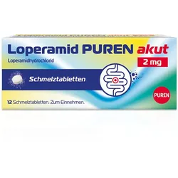 Loperamid PUREN akut - schnelle Hilfe bei akutem Durchfall 12 St