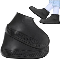 Appoo Silikon-Schuhüberzieher - Faltbare Regenüberschuhe,Wiederverwendbare Galoschen-Überschuhe, Regenstiefel, leicht zu tragen, für Damen, Herren, Kinder