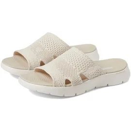 SKECHERS Damen On-The-go Walk Flex Sandal-Elation Slides, Natural Textile, 36 EU