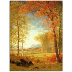 Wandbild ARTLAND "Herbst in Oneida County, New York.", bunt (farbe bild(er): bunt), B:60cm H:80cm T:1,8cm, Canvas, Leinwand, Bilder, als Leinwandbild, Poster in verschied. Größen