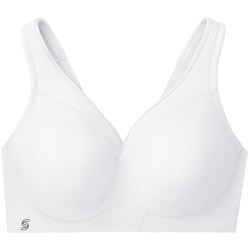 GLAMORISE Nahtloser MagicLift-Sport-BH - Weiss Unterwäsche   Damen 