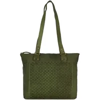 GREENLAND Femi & Nine Schultertasche Leder Grün