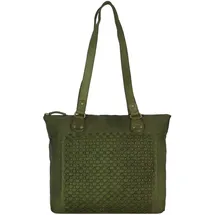 GREENLAND Femi & Nine Schultertasche Leder Grün
