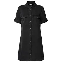 Noisy May Jeanskleid Shirtkleid Schwarz 34