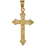 trendor 75104 Kreuz-Anhänger Gold 750 (18 Karat) 32 x 16 mm