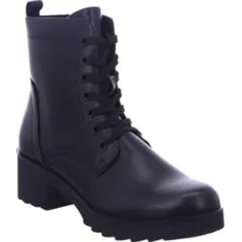 Marco Tozzi Damen Stiefeletten zum Schnüren mit Blockabsatz mit Reißverschluss, Schwarz 9425174