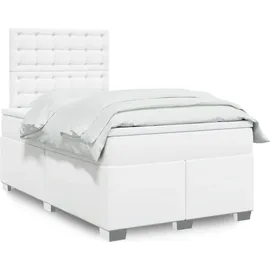 vidaXL Boxspringbett 120 x 200 cm Weiß