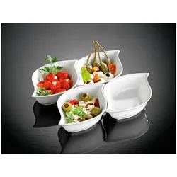 Esmeyer Servierschale JOLIE 302-071 Porzellan weiß 4 Stück