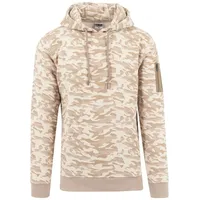 URBAN CLASSICS Bomber Sweatshirt Beige Camouflage S