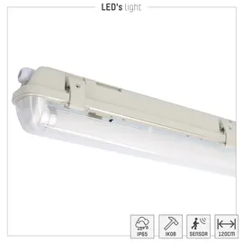 LED's light LED-Feuchtraumleuchte 14 W 120 cm grau