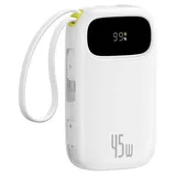 Baseus Powerbank 45W USB-C Lightning Schnellladegerät Weiß - Weiß