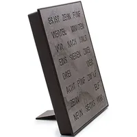 Filius 0401-4 Wortuhr Tisch- und Wanduhr Anthrazit 28 cm