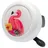 gottstein & libischer Fahrradklingel Motivglocke Flamingo, Ø55mm, weiß