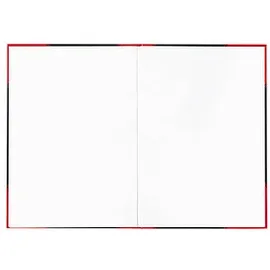 Bantex Notizbuch Chinakladde A4 blanko, schwarz/rot Hardcover 192 Seiten,
