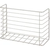 mDesign Aufbewahrungssystem mDesign Hängekorb Gitterbox Aufbewahrung Organizer Schrankkorb Metal silberfarben