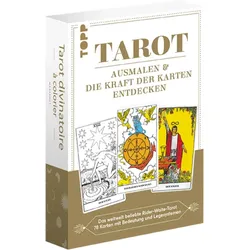 TOPP 18414 Tarot - Ausmalen und die Kraft der Karten entdecken - Das weltweit beliebte Rider-Waite-Tarot.